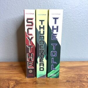 Neal Shusterman Arc Of Scythe Trilogy Set Scythe Thunderhead The Toll Paperback